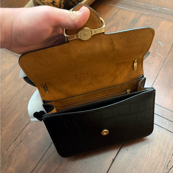 Coach Crocodile leather black shoulder bag used - Picture 5 of 14